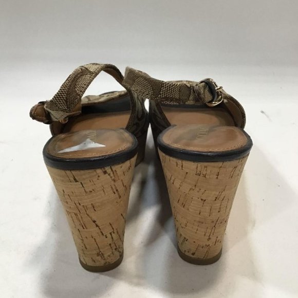 COACH Women's Ferry Signature Platform Wedge Sandal - Picture 3 of 9